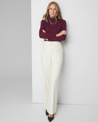 Ribbed Mockneck Sweater | White House Black Market